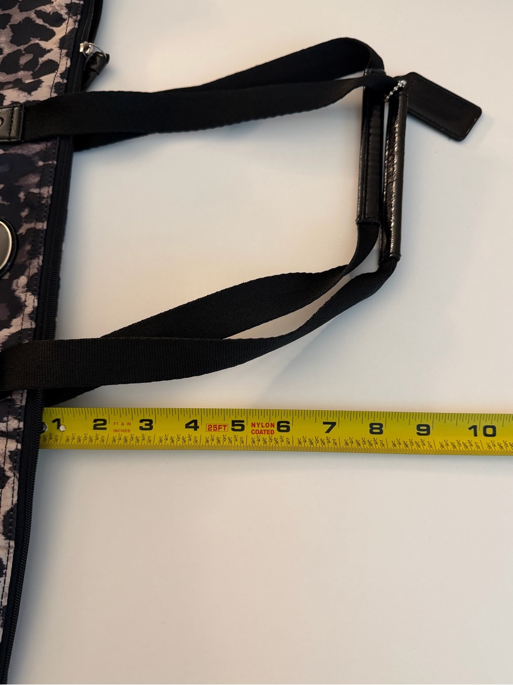 COACH large, nylon,packable, black/grey ocelot print tote bag. UEC. Amazing bag! - Picture 10 of 16